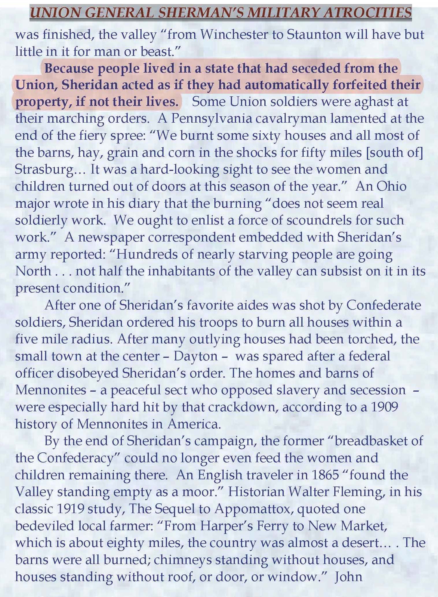UNION GENERAL SHERMAN’S MILITARY ATROCITIES_Page_2 UNION GENERAL SHERMAN’S MILITARY ATROCITIES_Page_2