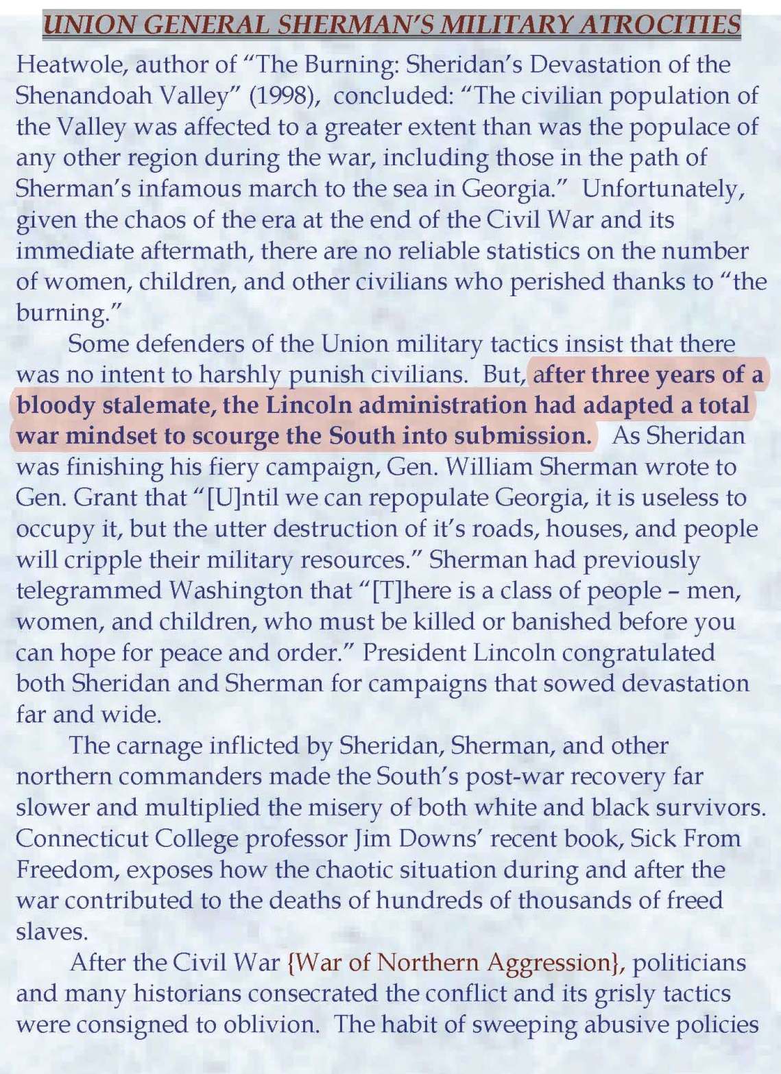 UNION GENERAL SHERMAN’S MILITARY ATROCITIES_Page_3 UNION GENERAL SHERMAN’S MILITARY ATROCITIES_Page_3